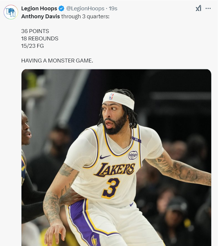 浓眉哥惊艳全场，连续三场30+助攻爆棚，掀起高潮逆转取胜！